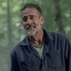 Negan (Jeffrey Dean Morgan) doesn’t smile much in this episode.